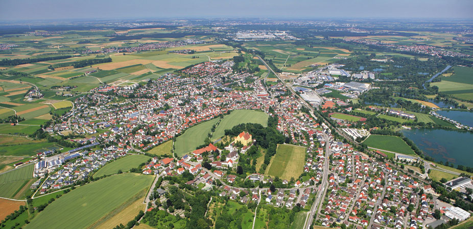 Stadt Erbach, Donau die junge Donaustadt bei Ulm in