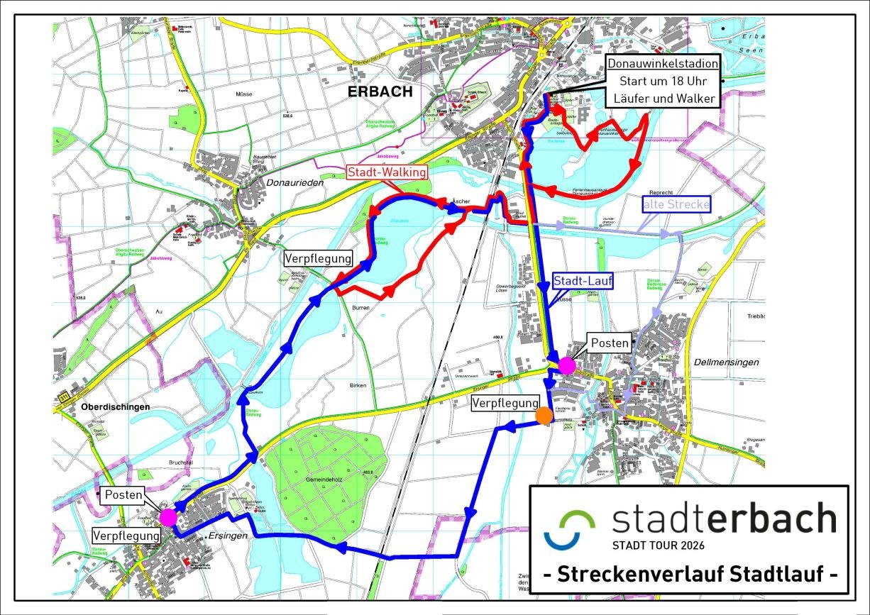 Stadtlauf Route