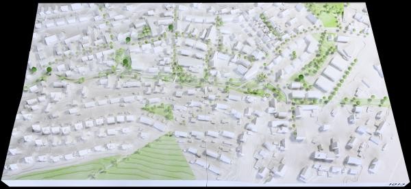 Modell des Siegerentwurfs Modell des Siegerentwurfs