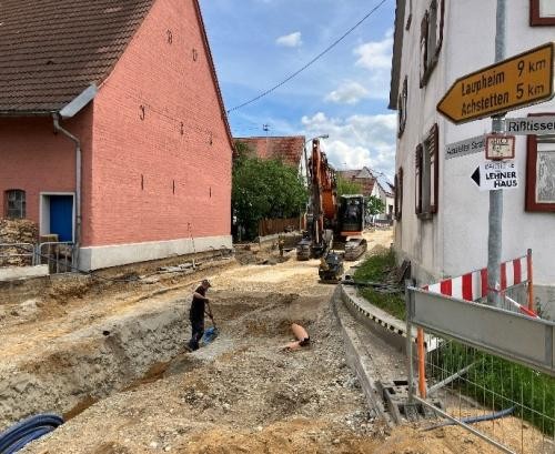 Baustelle Achstetter Straße