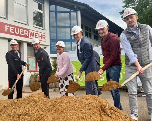 Spatenstich Feuerwehrhaus Bach Spatenstich Feuerwehrhaus Bach