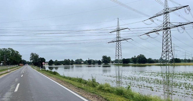 Hochwasser nach Starkregen